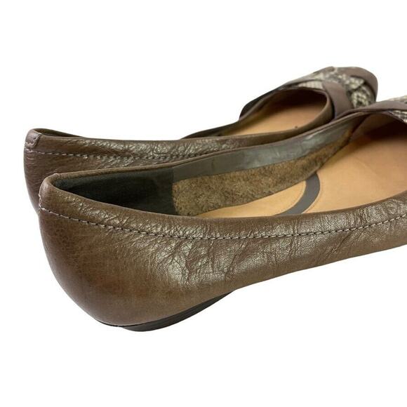Naturalizer N5 Comfort Maude Real Leather Taupe Brown Slip On Flats Shoes 7.5 - Picture 8 of 16